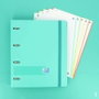 Oxford Europeanbinder Carpeta de Anillas 4x35mm con Recambio 100 Hojas A4+ Menta Helada